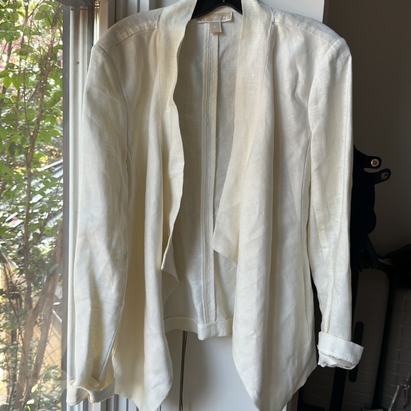 Michael Kors Jackets & Blazers - Micheal Kors White Cream Linen Blazer